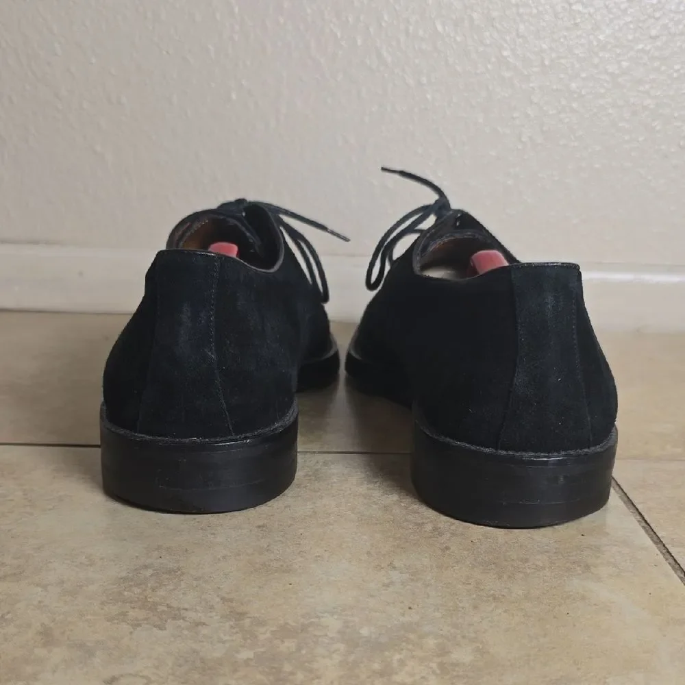 Cole Haan Black Suede Oxfords
